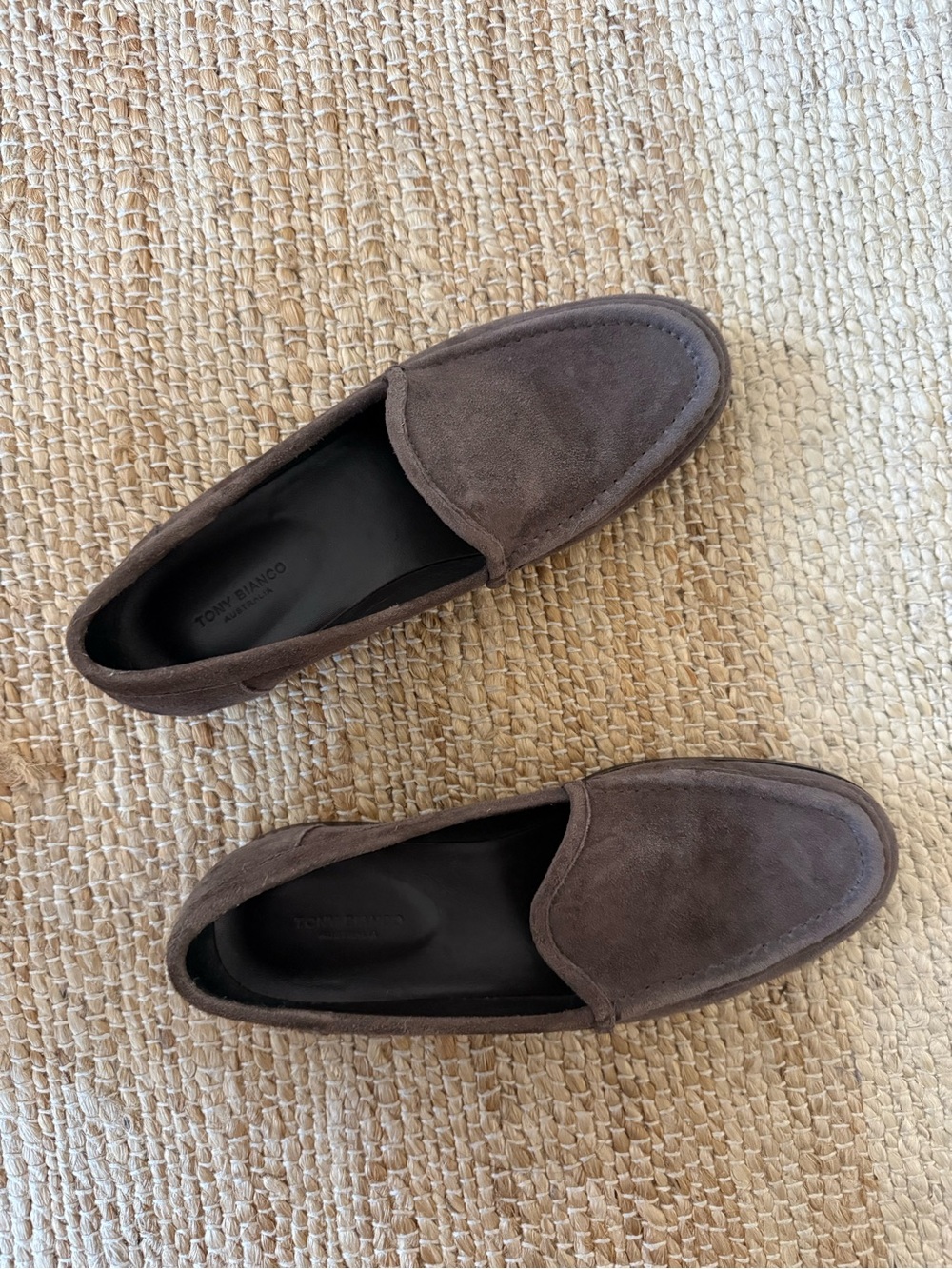 Tony Bianco Zoe Loafers in Espresso Brown Suede